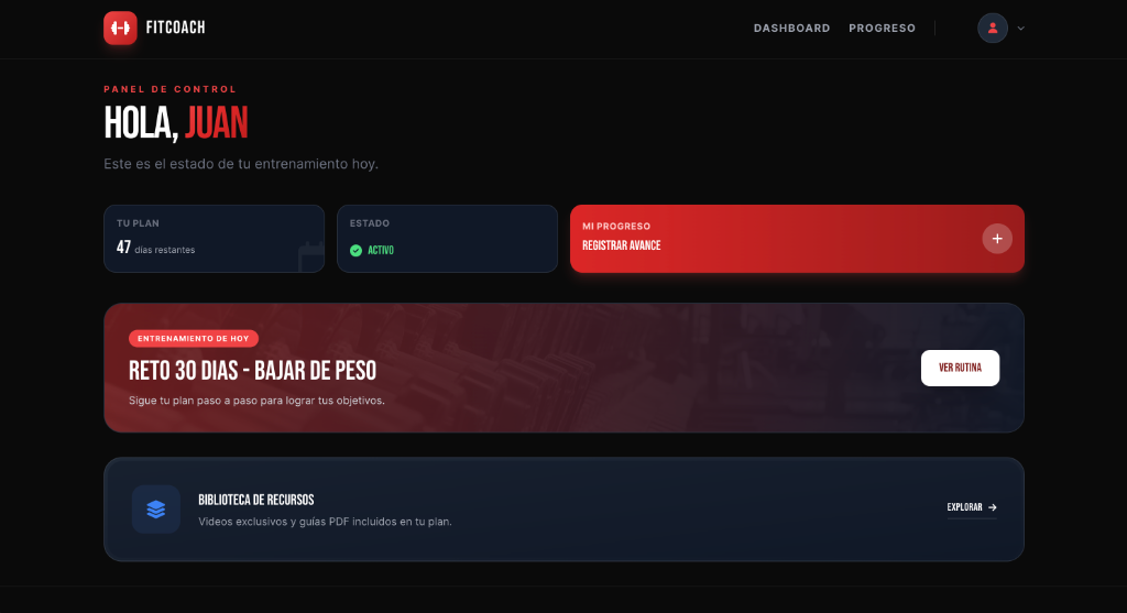 Dashboard del Atleta